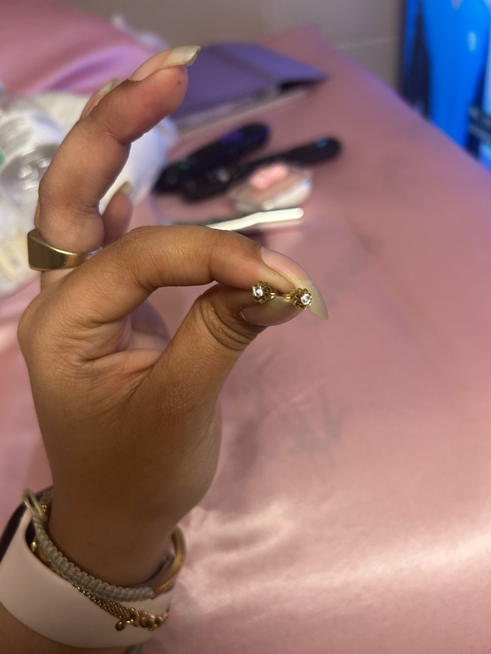Gold filled stud earrings